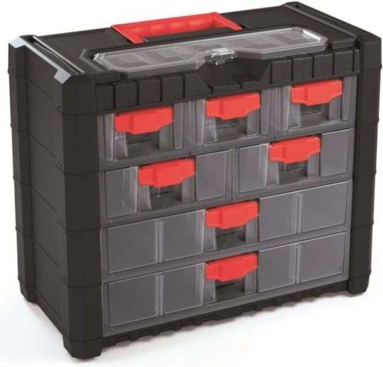 Kunststof hangende organizer Multicase Cargo 400 × 200 × 326 mm, 7 laden