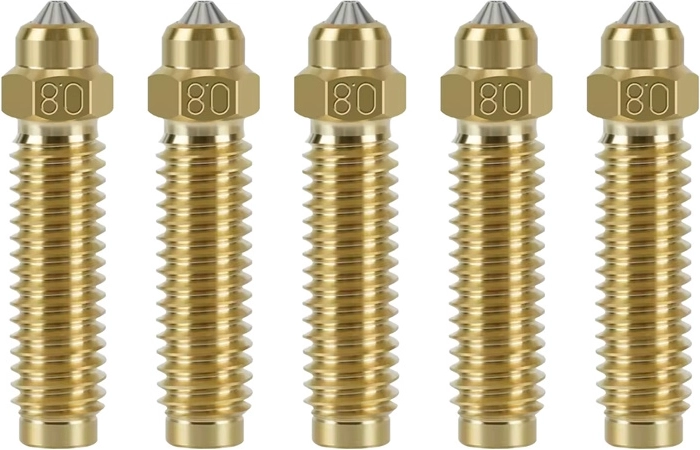 Elegoo set geharde nozzles 0,8 mm voor 3D-printer Centauri Carbon