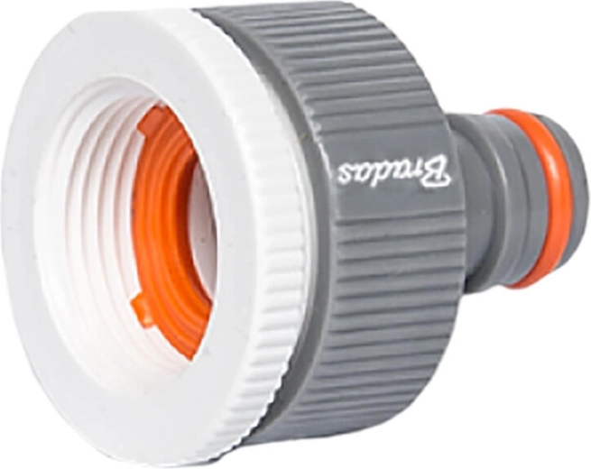 Plastic adapter voor kraan met binnendraad 3/4" en reducering naar 1" WHITE LINE