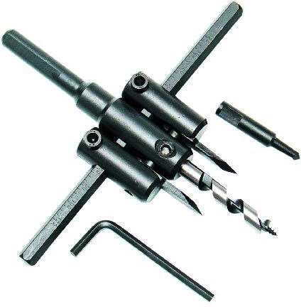 Stelbare gatenzaag 30–120 mm voor hout, PVC en gipsplaat