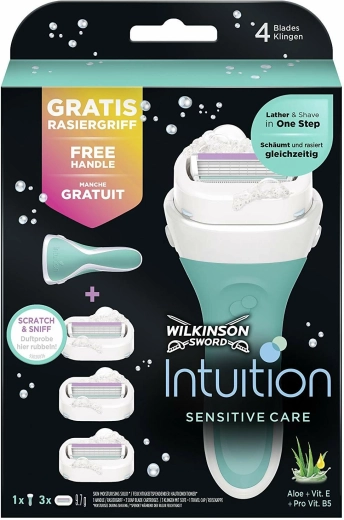 Wilkinson Intuition Sensitive Care dames scheermes met navulmesjes