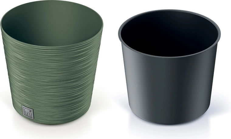 Bloempot Furu Round 25 cm aards groen