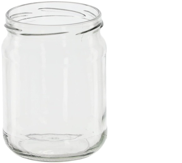 Glazen pot 460 ml met deksel fi 82