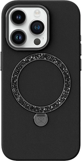 Hoesje Dancing Circle voor iPhone 15 Pro Max (zwart)