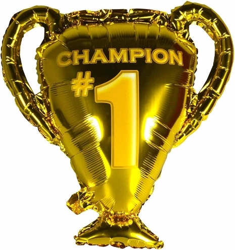Fólioballon beker – gouden trofee-ballon