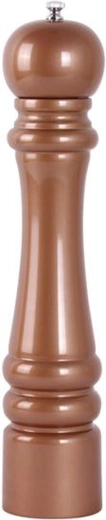 Houten zout- en pepermolen 35 cm koperkleurig