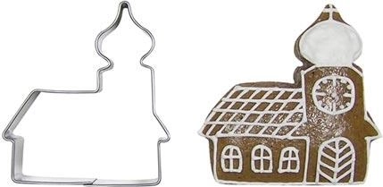 RVS uitsteker-set kerkje – 10 stuks