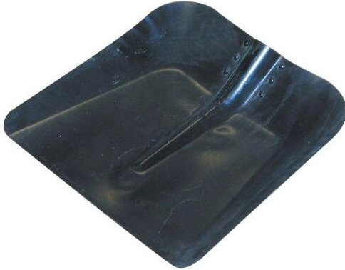 Grote kolenschep zonder steel, zwart staal