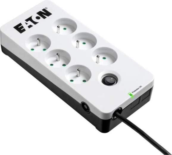 Eaton Protection Strip overspanningsbeveiligde stekkerdoos 6× FR