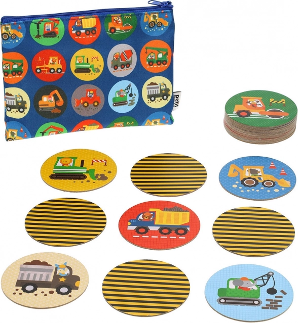 Petit Collage Memoryspel Bouwmachines