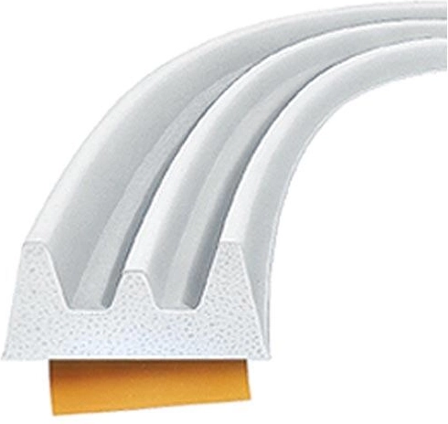 Afdichting voor ramen en deuren E-profiel 9 × 4 mm, wit, 100 m