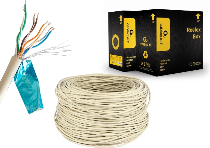 Afgeschermde FTP-kabel Cat 5e CCA 305 m