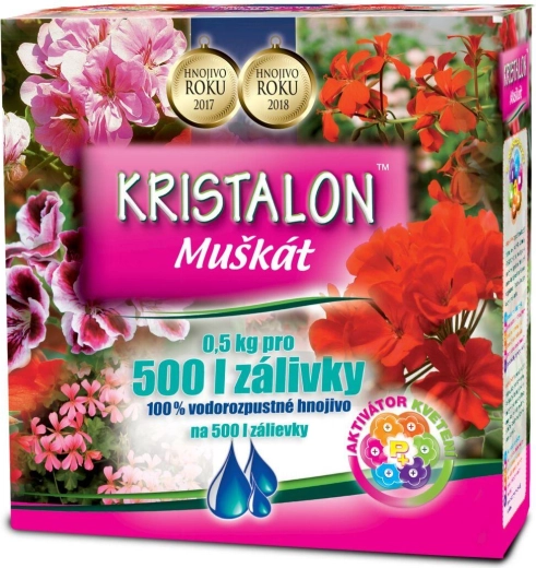 Kristalon geranium – wateroplosbare meststof voor pelargoniums 0,5 kg