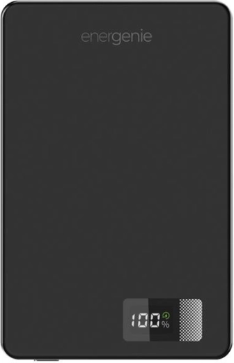 Magnetische draadloze powerbank 10.000 mAh met LCD, USB‑C PD 20 W, 15 W, zwart