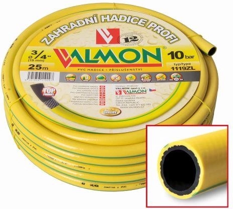 Professionele tuinslang PROFI 1/2" 50 m geel, ondoorzichtig
