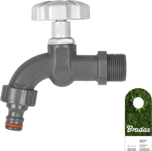 Kraan met binnendraad 3/4 voor snelkoppeling WHITE LINE