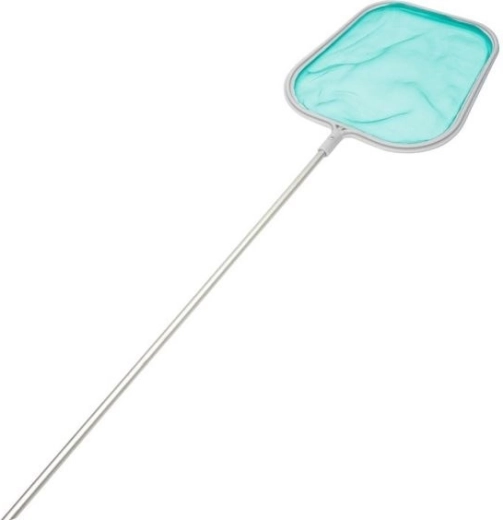 Platte zwembad-schepnet met aluminium steel GRE 122 cm