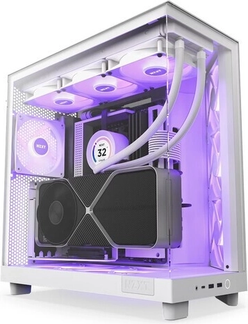 computerbehuizing NZXT H6 Flow RGB, wit