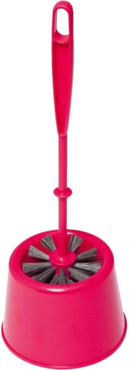 WC-set mini rond van plastic, borsteldiameter 7,5 cm, mix van kleuren