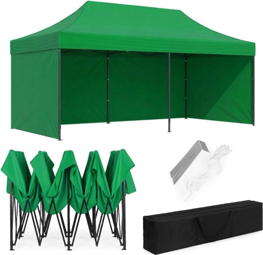 Automatische tuinpaviljoen 3×6 m, groen, MultiGarden