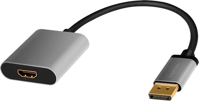 DisplayPort-naar-HDMI-adapter 4K 60 Hz, aluminium, 0,15 m