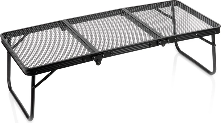 Opvouwbaar campingtafeltje Vilde 90 × 40 cm, zwart