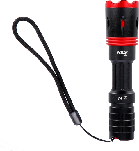 Handzame LED-zaklamp NILS Camp 1000 lm met USB‑C en telescopische kop