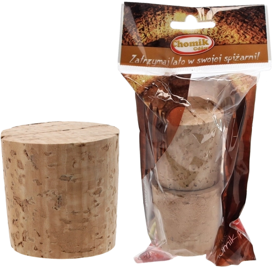 Ecologische kurken stoppen 45 mm voor glazen mandflessen 10–34 l, set van 2 stuks