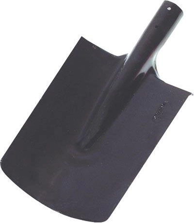 Spade met rechte snede zonder steel, zwart