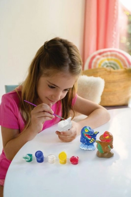 4M maken en schilderen 3D dinosaurussen