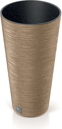 Bloempot Furu Slim Eco Wood met inzet 25 cm – naturo