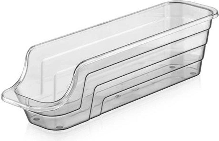 Kunststof organizer mini, transparant antraciet