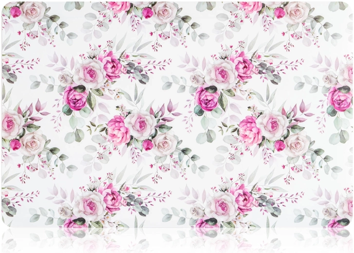 Kunststof placemat Roses 43 × 28 cm