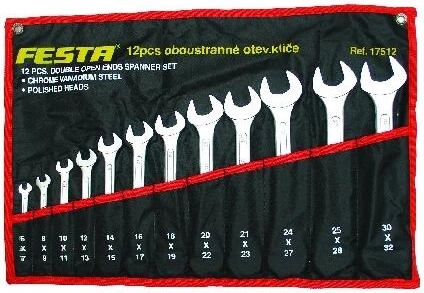 Set dubbele steeksleutels 6–32 mm, 12-delig FESTA