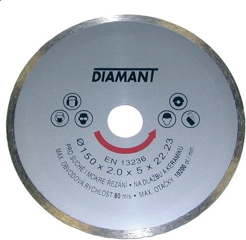 Diamantschijf 115 mm volrond – volle segment