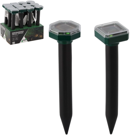 Zonne-ongedierteverjager voor mollen en knaagdieren 6 × 6 × 26 cm