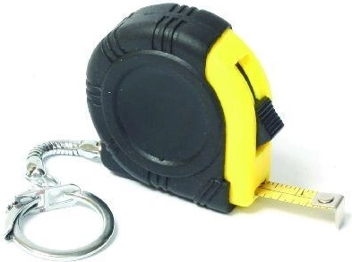 Uittrekbare zakmeter 1 m × 6 mm met sleutelhanger