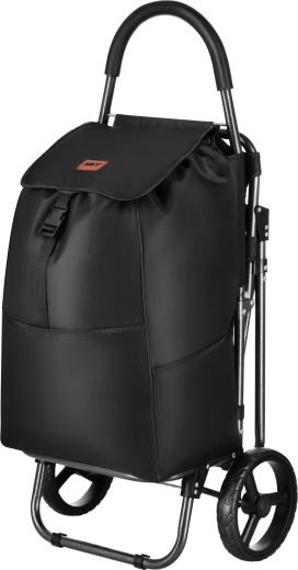 Boodschappenkar met zitje NILS 40 l zwart