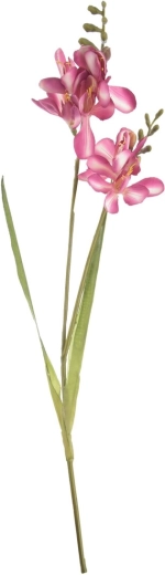 Kunstbloem Freesia roze 54 cm