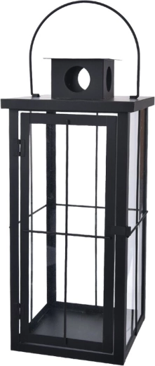 Metalen lantaarn zwart 20 × 20 × 45 cm