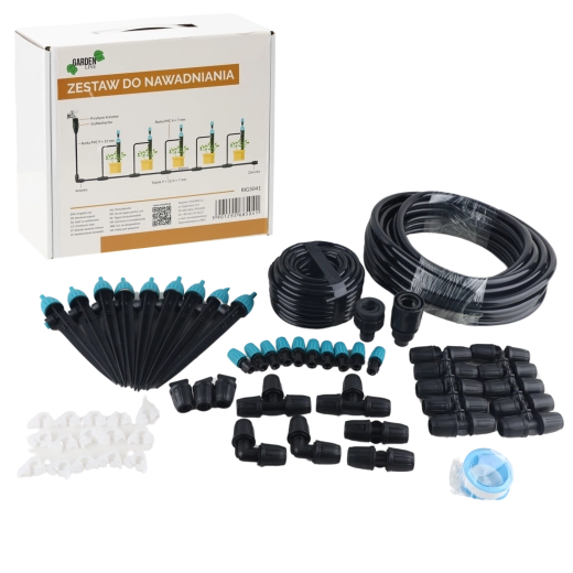 Druppelirrigatieset met 10 sproeiers en druppelaars