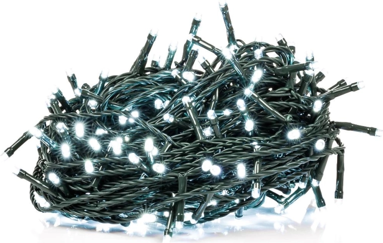 Koppelbare RETLUX-kerstverlichting met koudwit LED-licht