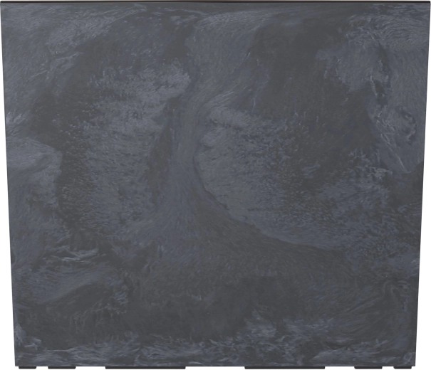 Bloembak URBI Case Beton Effect T met inzetstuk 58 cm, antraciet