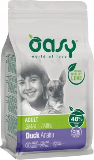 Oasy One Animal Protein Adult Small/Mini eend 2,5 kg