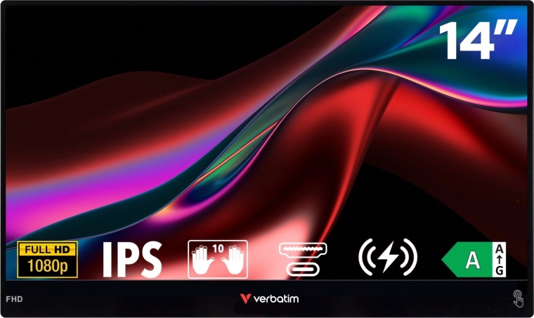 Draagbare draadloze aanraakmonitor Full HD Light