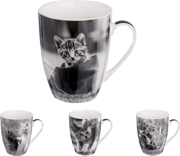 Porseleinen mok kitten 0,36 l (mix motieven)