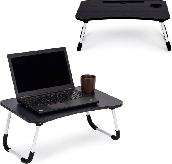 Laptoptafel voor bed 60x40 cm - zwart