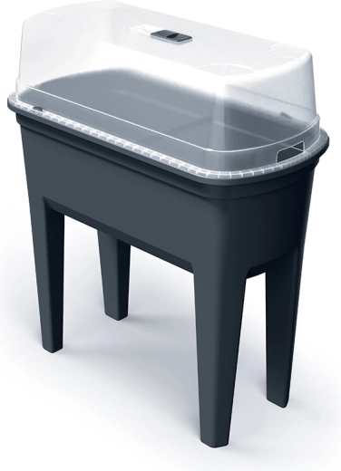 zaaibak met polycarbonaat deksel Botanic 77,5 cm – antraciet