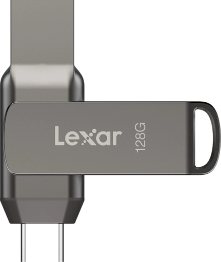 Lexar JumpDrive D400 dual USB-flashdrive USB‑C/USB‑A 128 GB