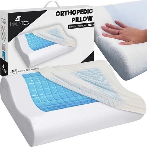 Grote ergonomische kussen met koelende gel